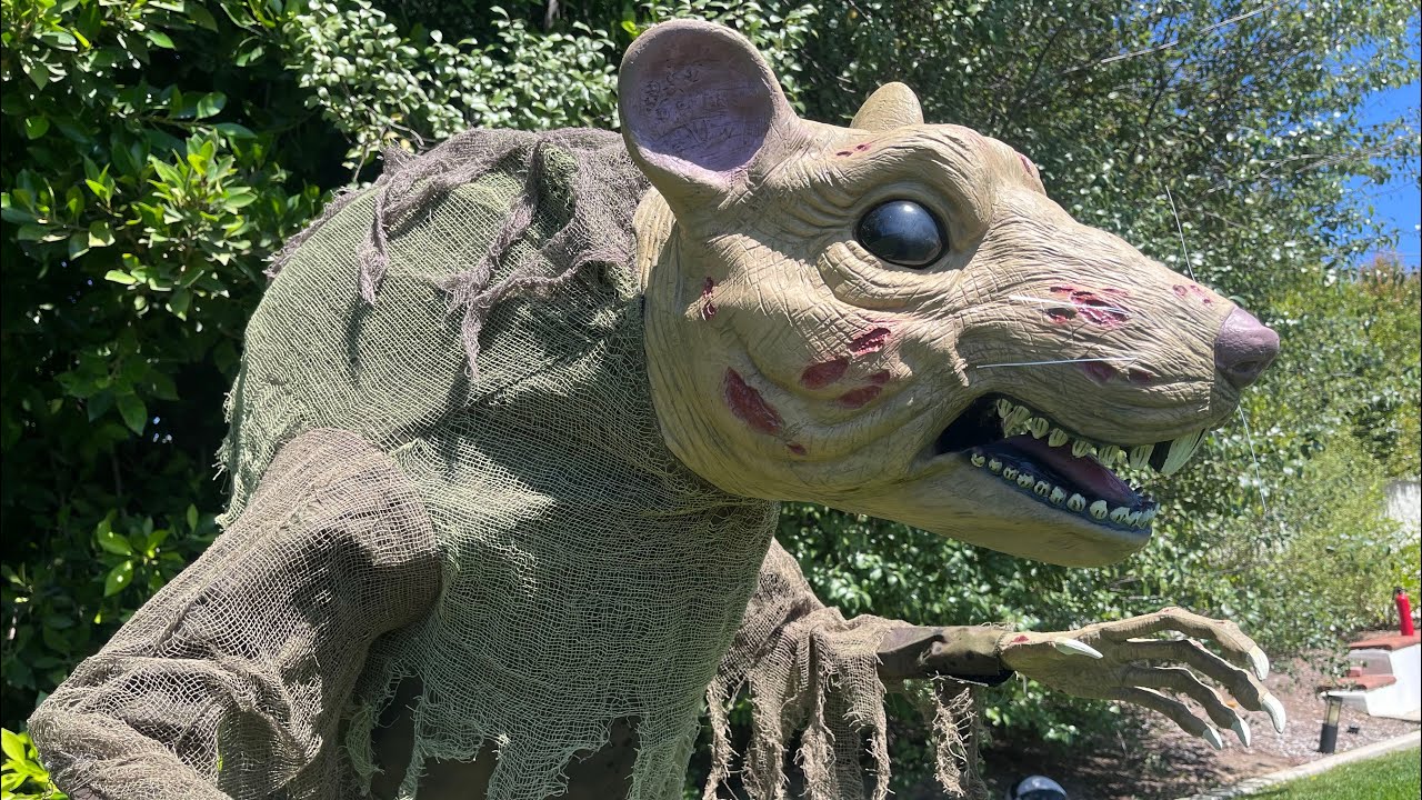 NEW 2025 spirit Halloween MUTANT SEWER RAT animatronic unboxing/setup