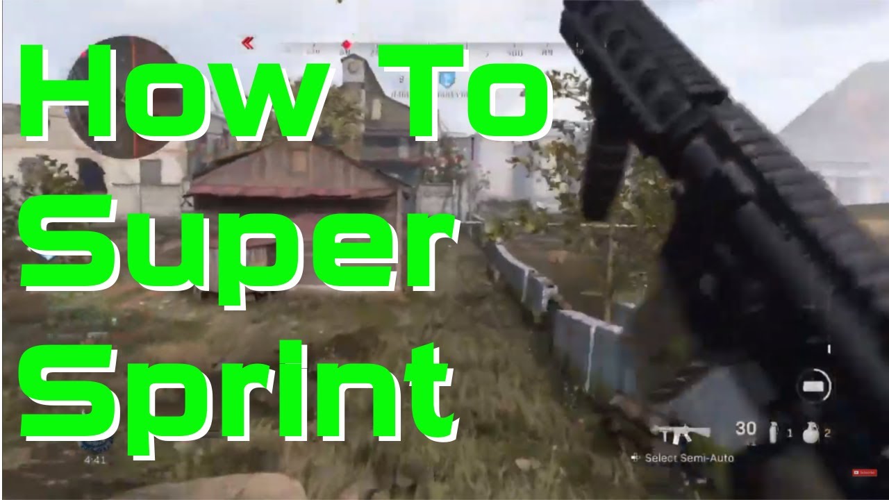 How To Super Sprint In Modern Warfare!