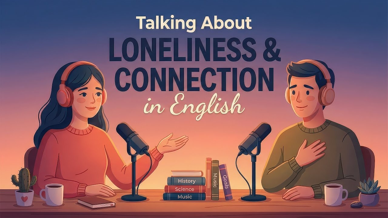 Feeling LONELY? You're Not Alone | Talk About It! | English Podcast For Learning English