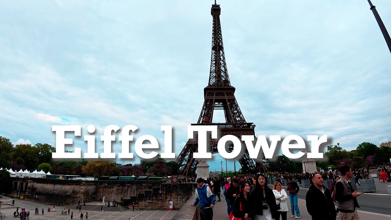 Eiffel Tower Up Close | Paris Walking Tour 2025 | Paris Metro | Subway In Paris | 4K 60fps