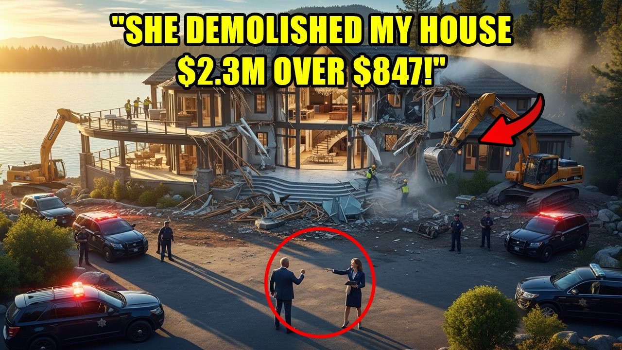 HOA Demolished My Lake Mansion for “Unpaid Fees” — She Had No Idea I Own the Entire Valley
