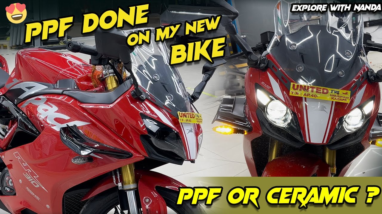 మన కొత్త 🏍️ RR310 కి PPF చేపించాను | PPF or CERAMIC | FULL DETAILS EXPLAINED | @ExploreWithNanda