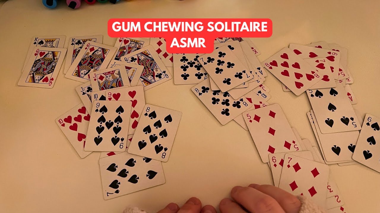 ASMR SOLITAIRE | GUM CHEWING WHISPER 