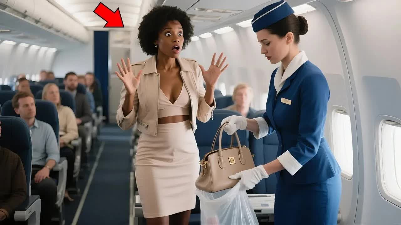 Flight Attendant Trashes Black Woman’s Bag — One Call Later, the Entire Crew Is Fired!