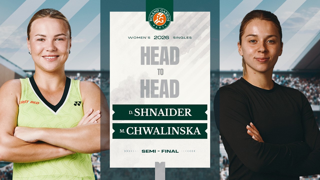 Shnaider vs Chwalinska | Semi-final Head-to-Head | Roland-Garros 2026
