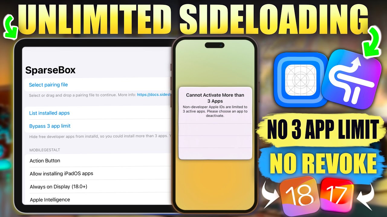 Sidestore iOS Fix: Устранение ограничения на 3 приложения | Без джейлбрейка