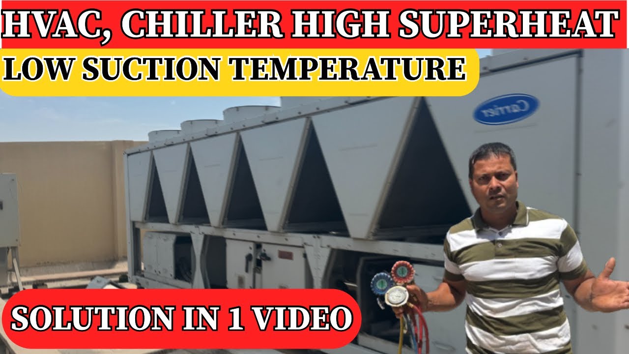 High superheat chiller | High superheat | High superheat low subcooling | how to check superheat