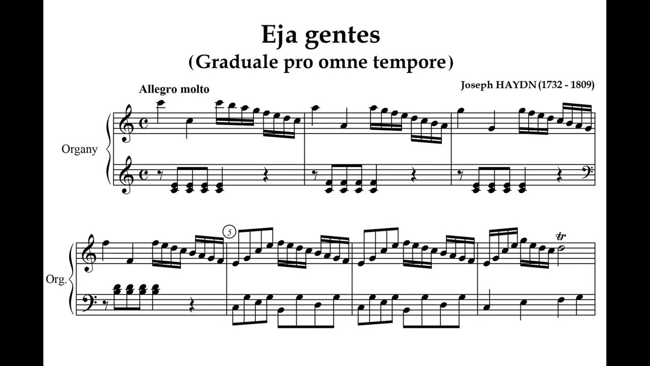 Haydn, Joseph (1732 - 1809) Eja Gentes (graduale pro omne tempore).