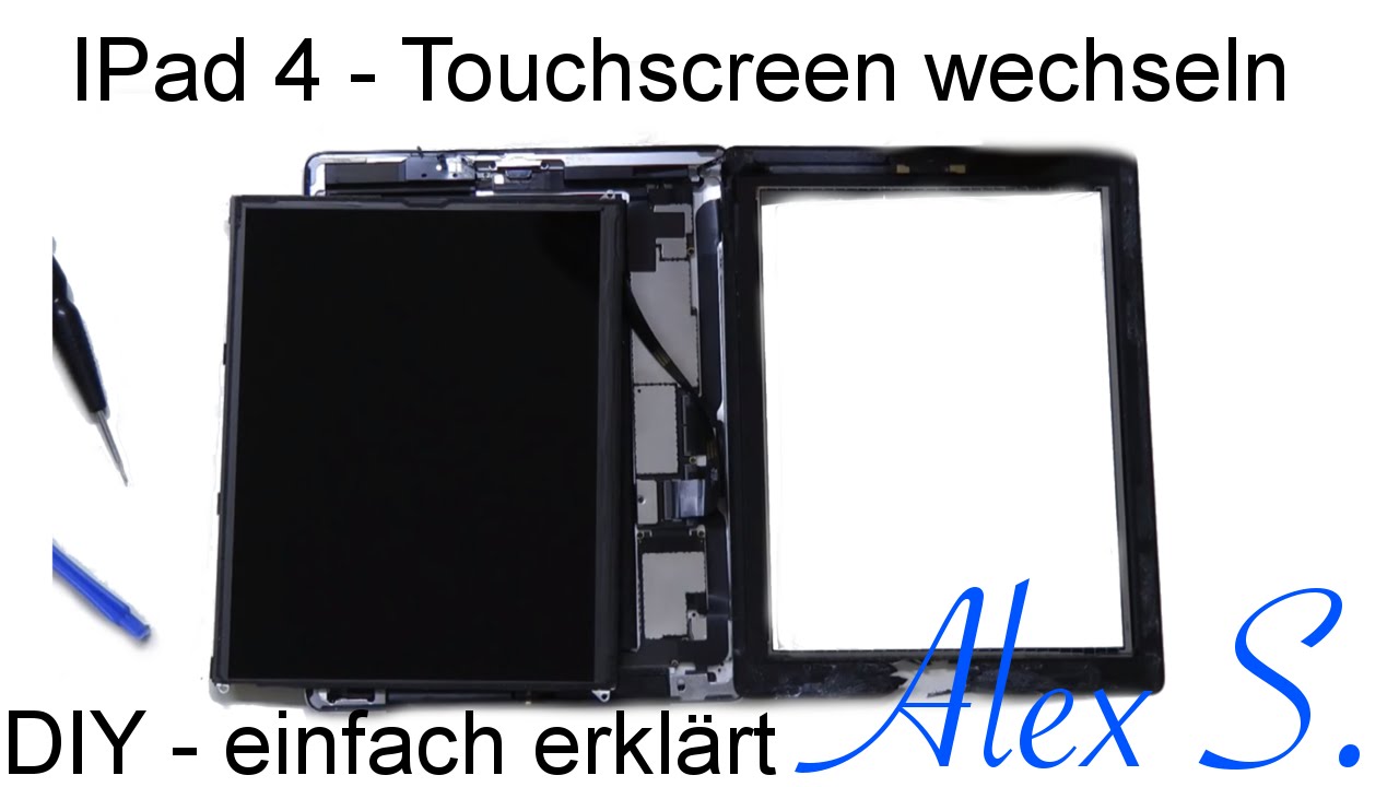 Apple IPad 4 Touchscreen, Glas wechseln, austauschen, reparieren, Deutsch