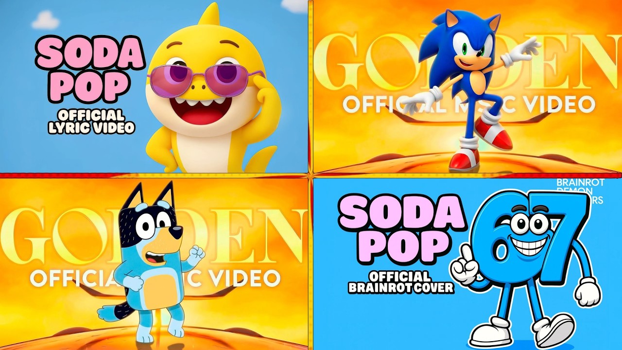 SODA POP BABY SHARK🆚GOLDEN X PRİME SONİC🆚GOLDEN X BLUEY🆚SODA POP SİX SEVEN 67 GOLDEN VS SODA POP#29