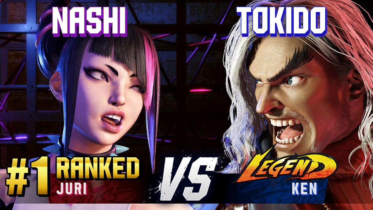 SF6 ▰ NASHI (#1 Ranked Juri) vs TOKIDO (Ken) ▰ High Level Gameplay