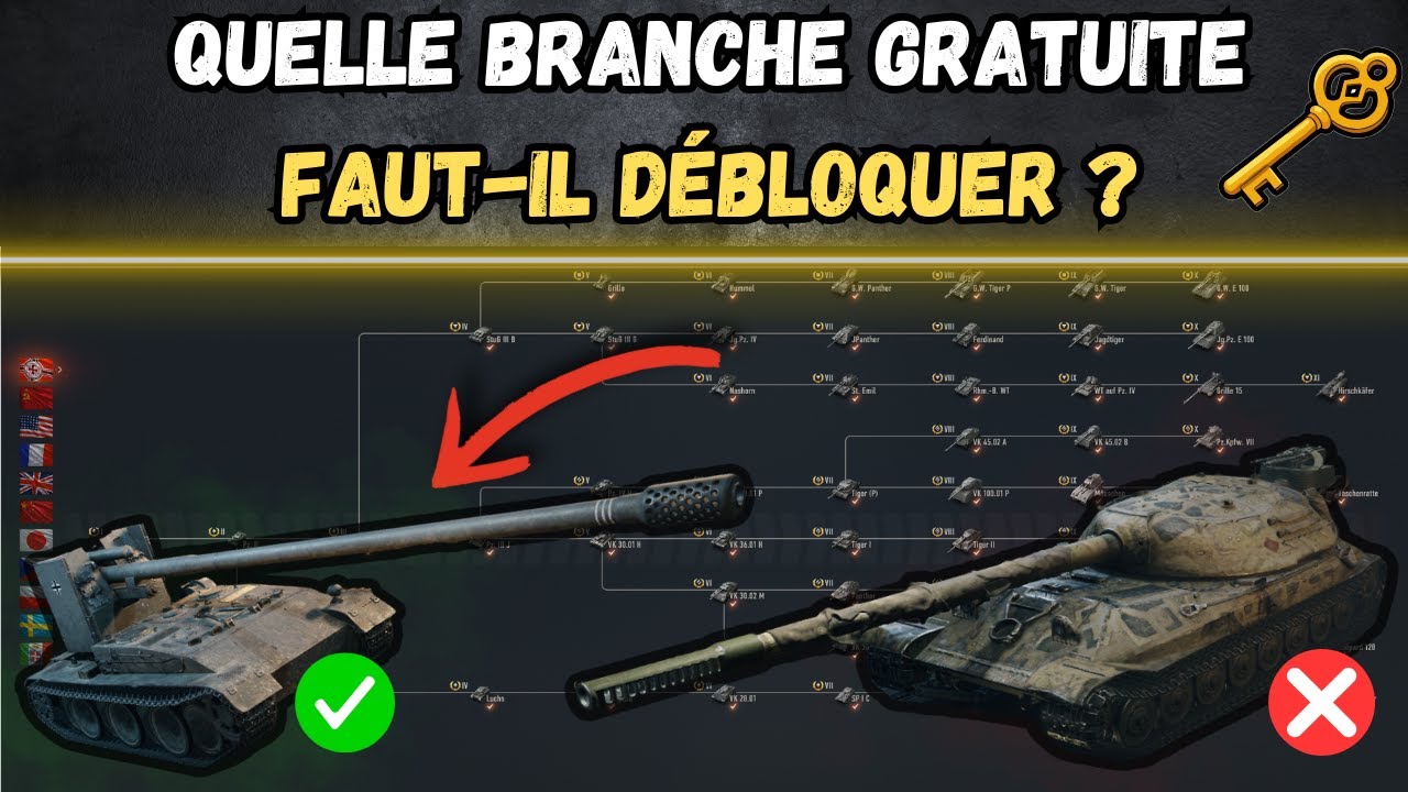 ⚖️ Quelle branche GRATUITE faut-il DEBLOQUER ? ⚖️ [WOT-FR]