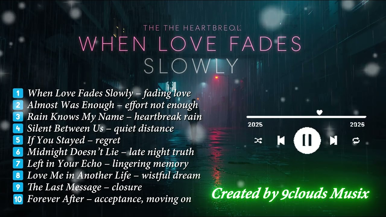When Love Fades Slowly &ndash; Emotional Heartbreak & Healing Ballads