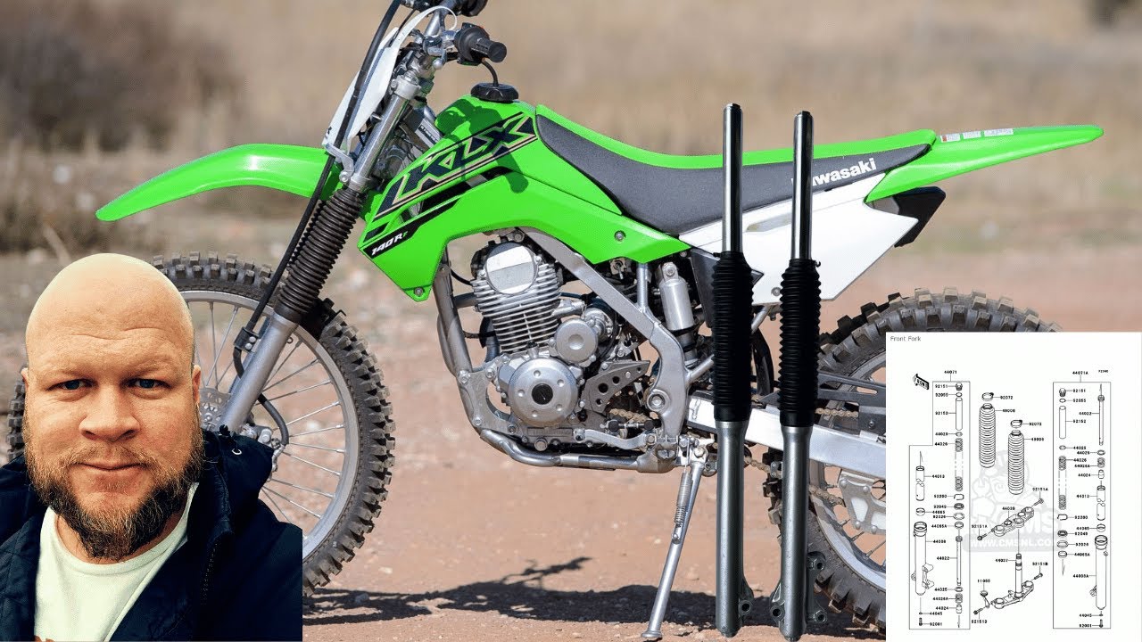 Kawasaki KLX140 - How to service forks / replace fork seals