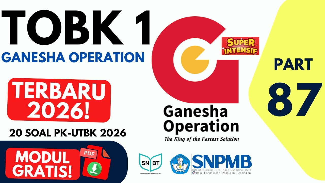 20 Soal PK UTBK SNBT 2026 GO Terbaru + Pembahasan Lengkap (Super Intensif)