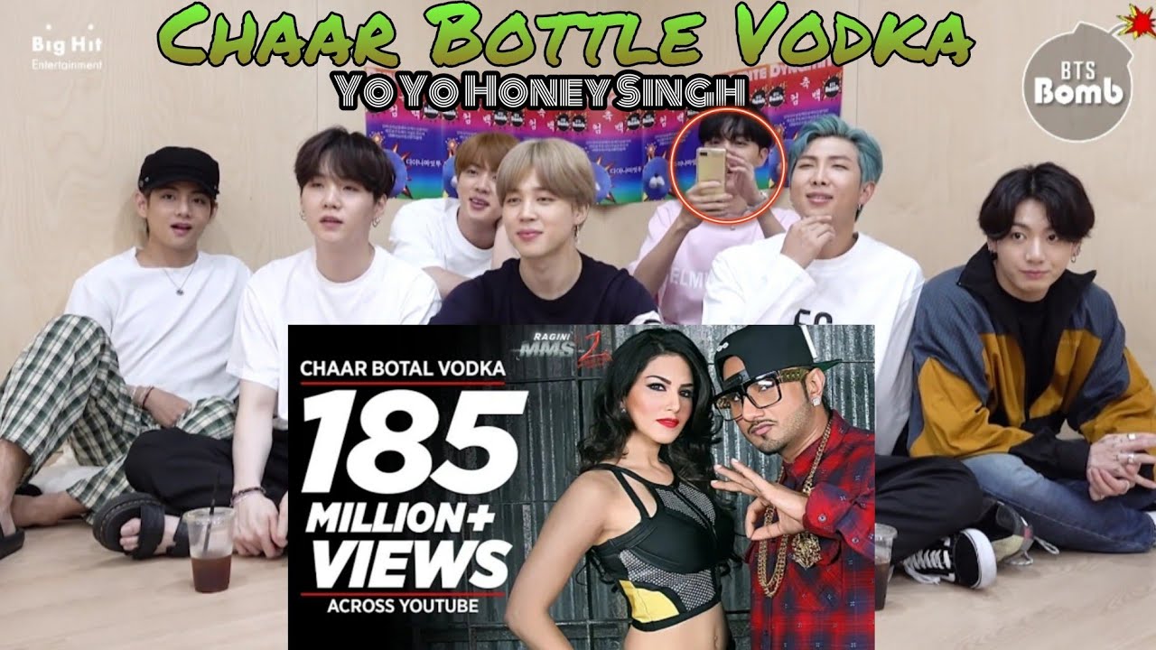 chaar botal vodka song ||reaction video by (bts) || Bollywood hit song || yo yo Honey singh ||
