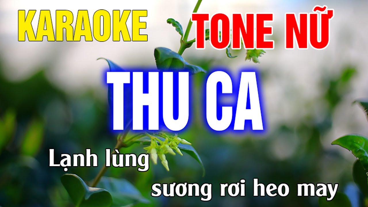 Thu Ca Karaoke Tone Nữ Nhạc Sống l Phối Hay Dễ Hát l Thế Khang