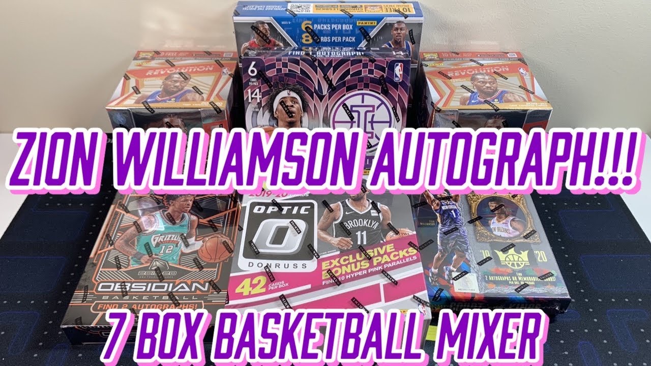 *ZION AUTOGRAPH!!! INSANE BREAK!* 7 Box Basketball Mixer - Chronicles, Illusions, Revolution, & More