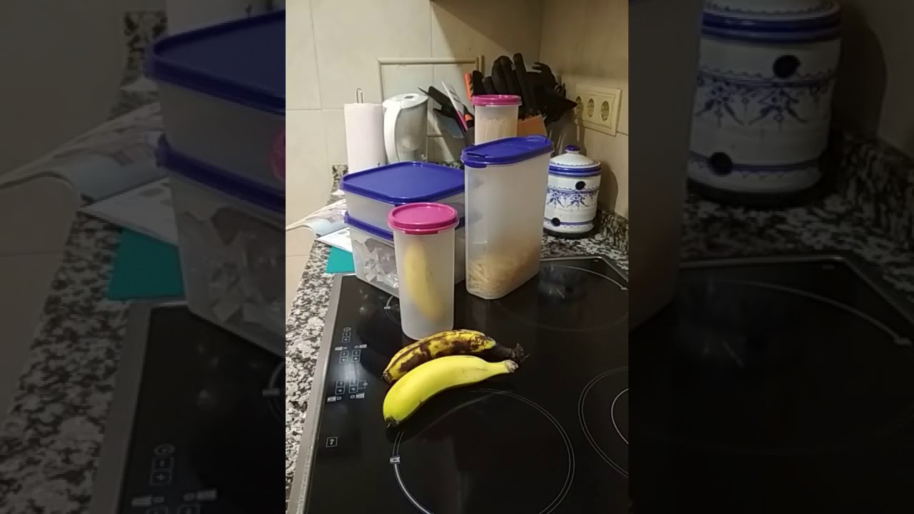 Conservaci&oacute;n de pl&aacute;tanos en nevera con Tupperware