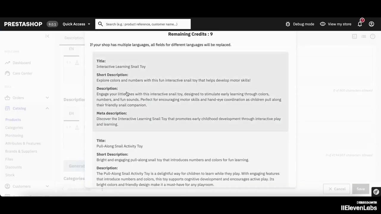 PrestaShop Module - Automatic Generation of SEO and Multilingual Descriptions with Smart Photo AI