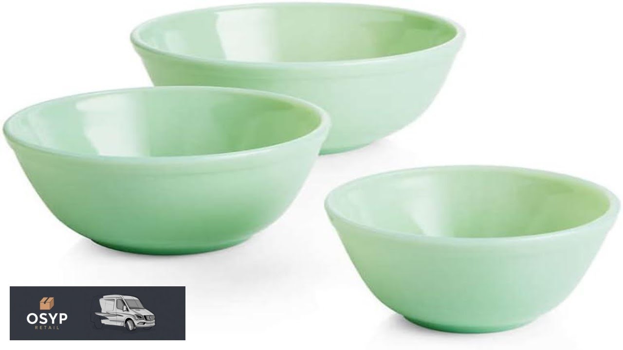 Mosser Jade 3 Piece Mixing Bowl Set