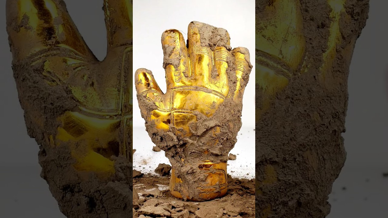 Cleaning The World's DIRTIEST Golden Glove Trophy!