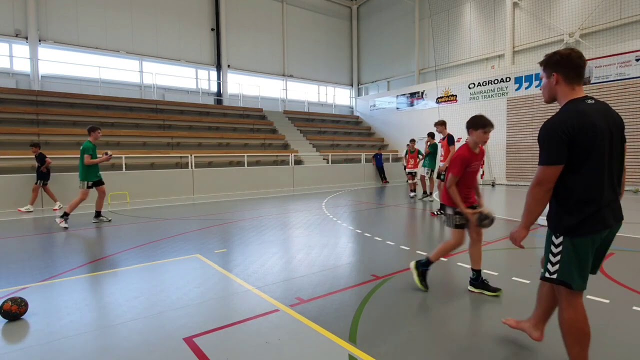Handball training 2:2 and 3:2