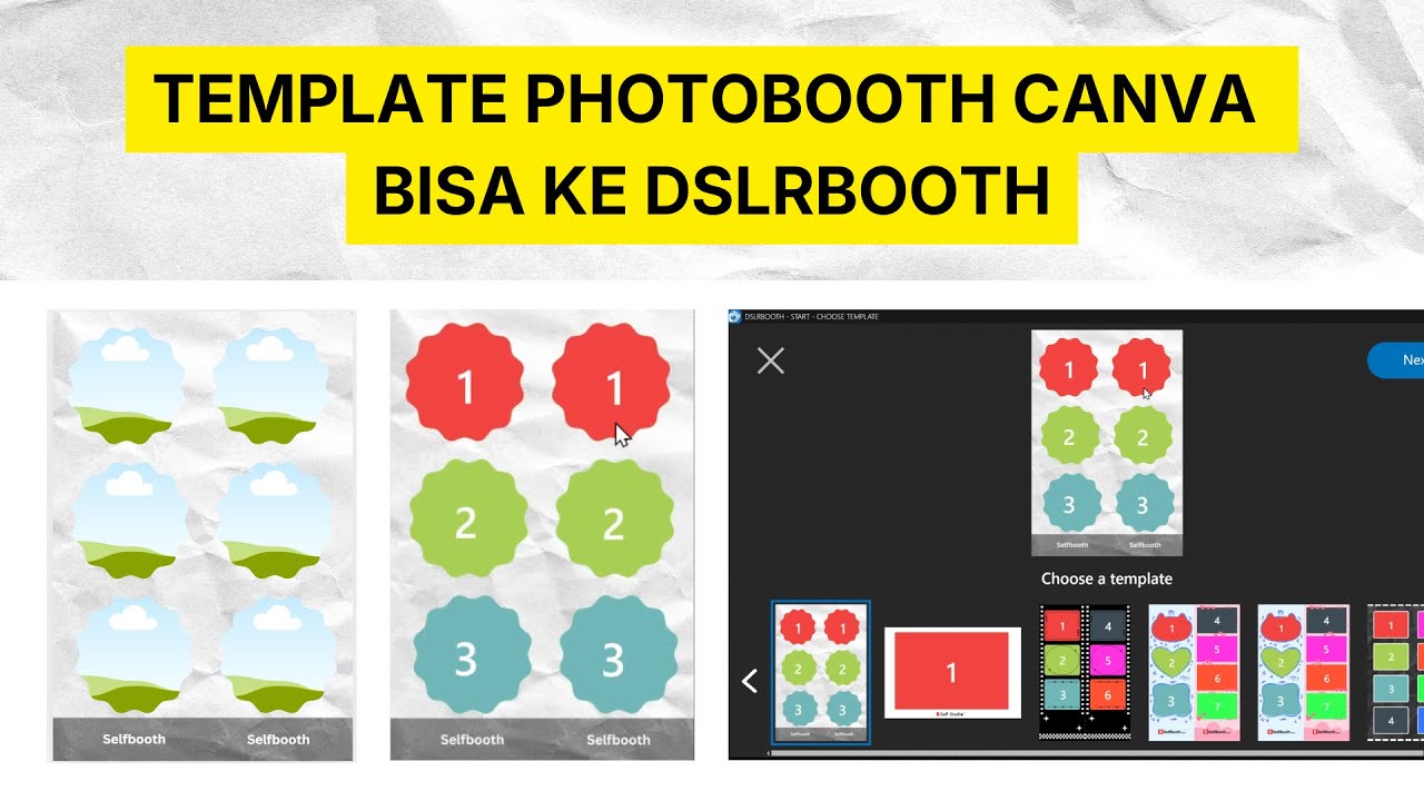Cara Agar Template Photobooth Canva Bisa Dipake di dslrBooth - Area Foto Canva Bisa Transparan PNG