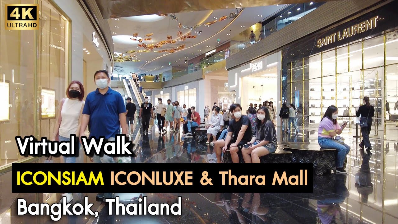 [4K] ICONSIAM ICONLUXE & Thara Mall (M Floor) | Bangkok Virtual Walking Tour | Thailand