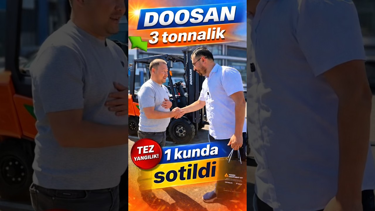DOOSAN 3 tonnalik Yuklagichi 1 kunda sotildi #doosan #forklift