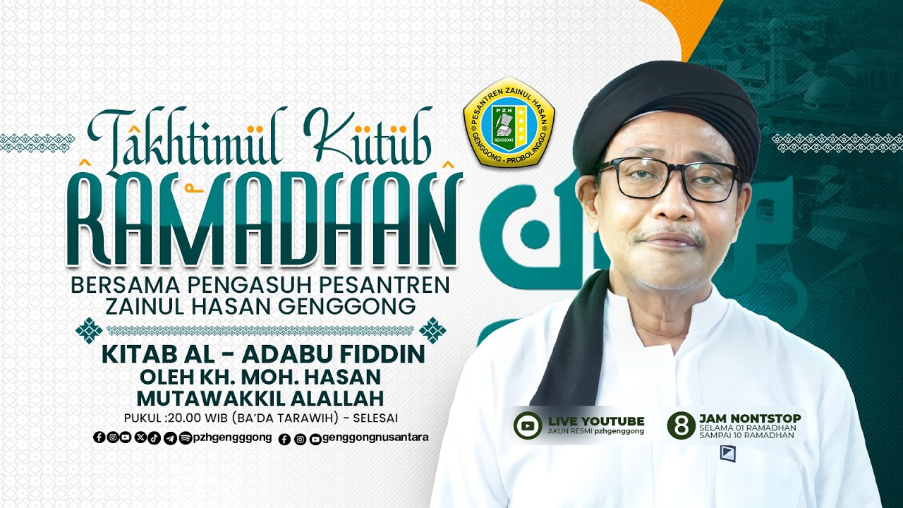 #4 🔴LIVE NGAJI RAMADHAN | KITAB AL- ADABU FIDDIN