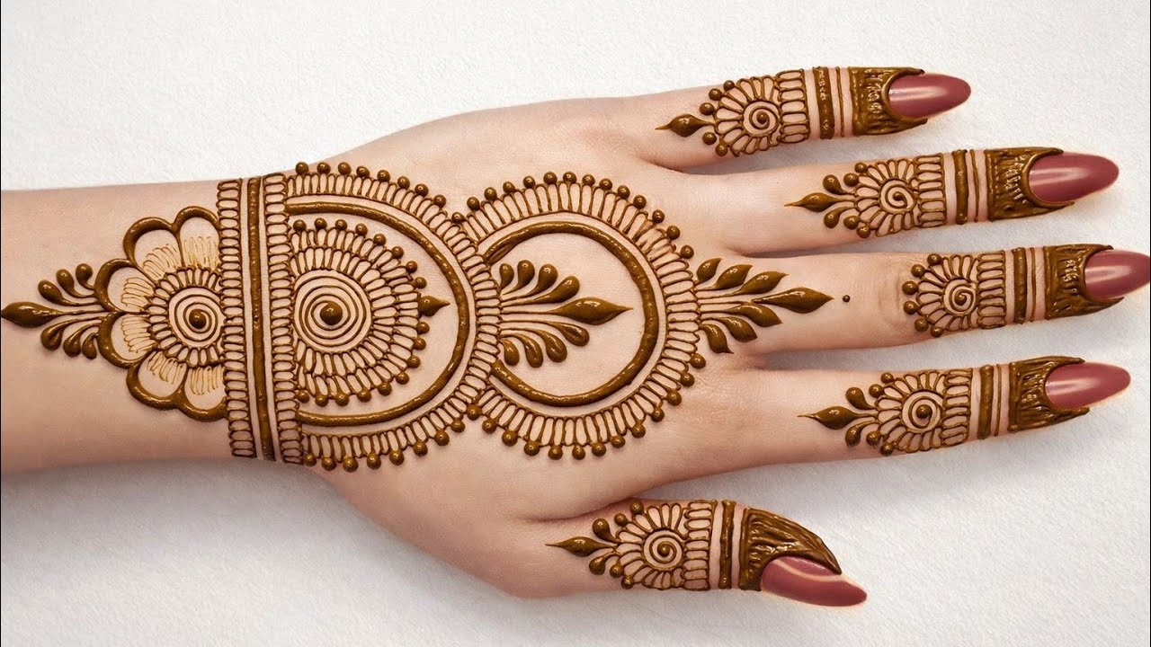 Easy Beautiful Stylish Backhand Mehndi| Mehandi ka design| Simple Mehndi design| Mehndi design 2026