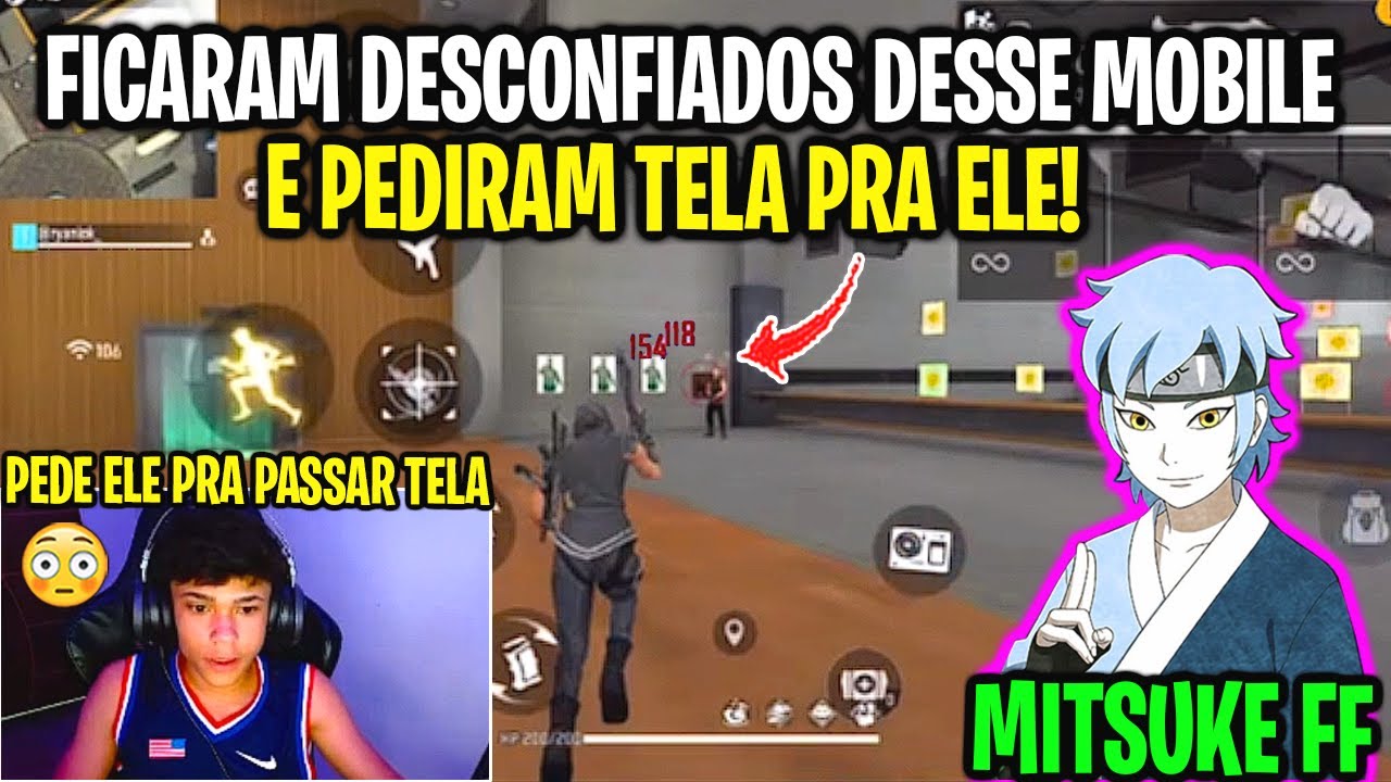 MITSUKE FF E ZANGADO7X ENCONTRARAM MOBILE SUSPEITO E PEDIRAM PRA ELE TRANSMITIR TELA!
