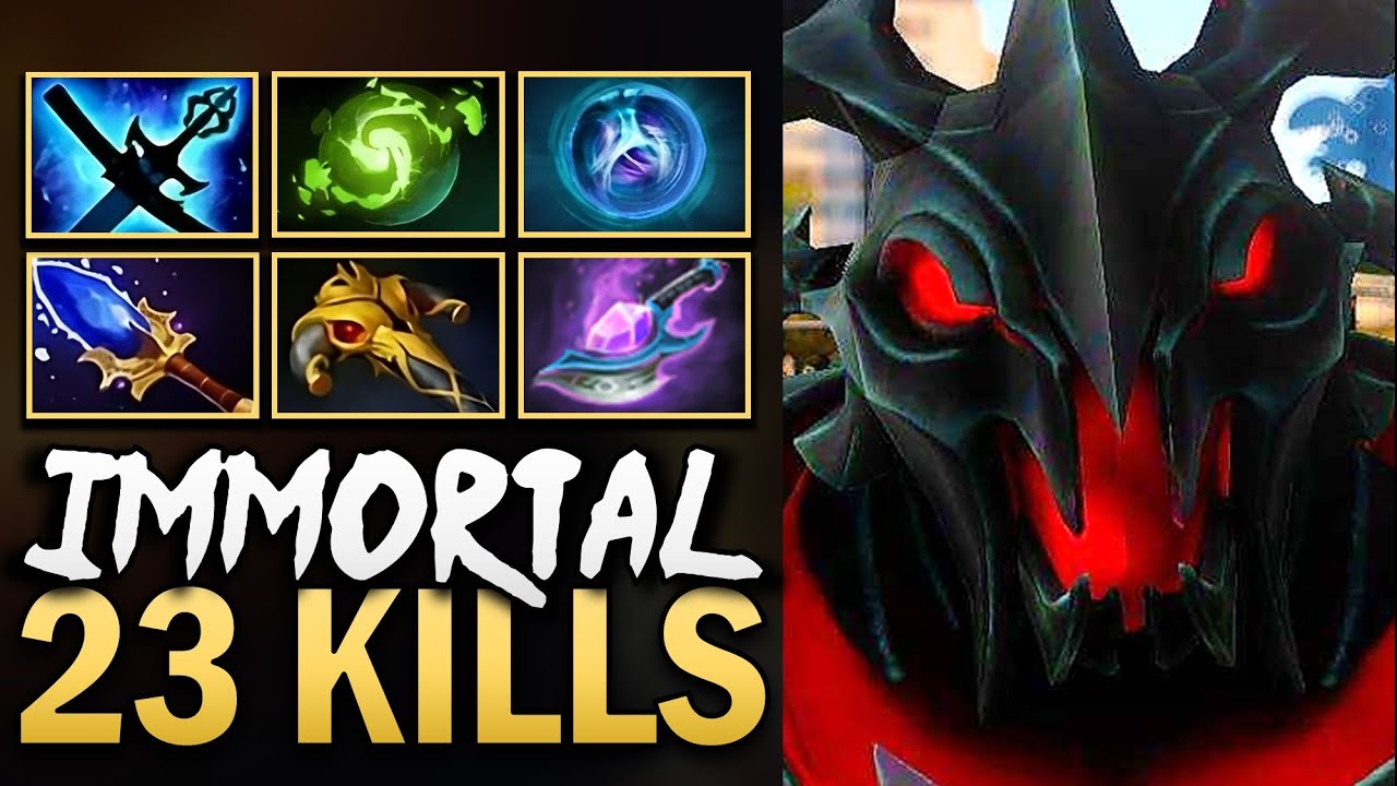 Shadow Fiend Gameplay with 23 Kills and Orb - Dota 7.40