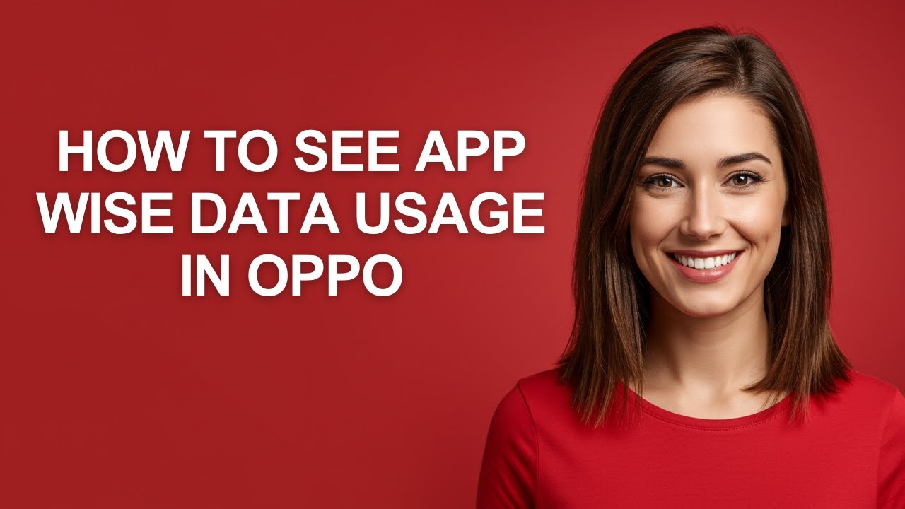 How to See App Wise Data Usage In Oppo - AshleyHowTo