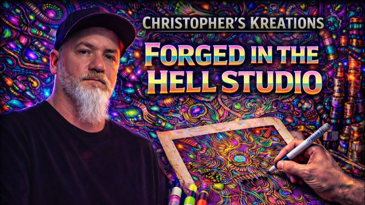 ART VIDEO #14 | Christopher’s Kreations – Original Psychedelic Artwork