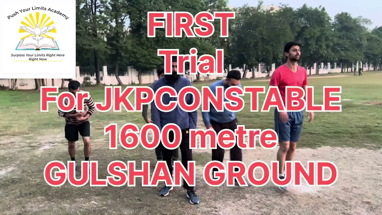 GULSHAN GROUND JKP CONSTABLE FIRST TRIAL 1600 METER #jkpconstable #1600m 