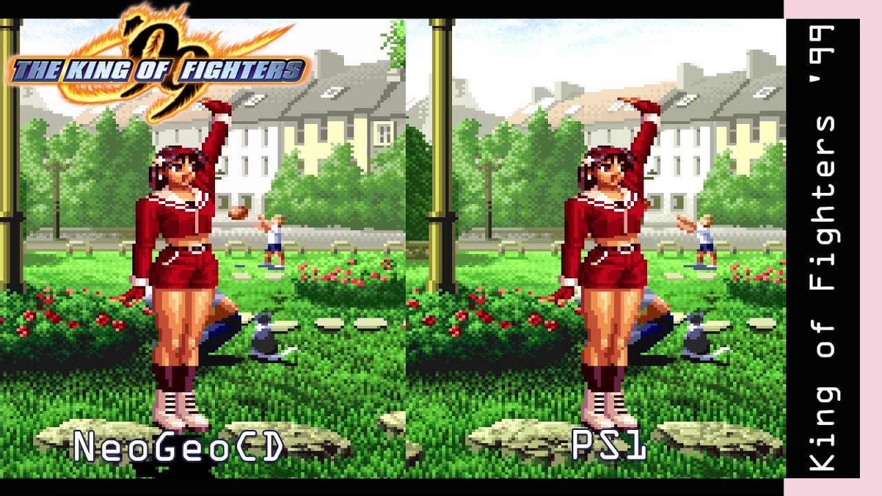 King of Fighters 99 - Neogeo CD vs PS1