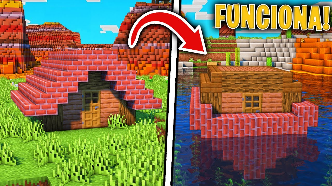 👉Como CONSTRUIR una CASA BARCO en MINECRAFT 1.16