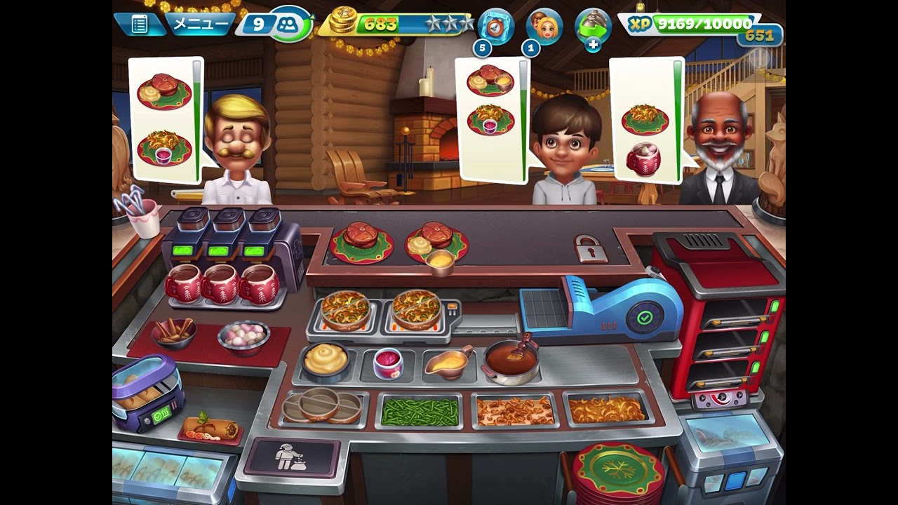 Evergreen Lodge 29  ⭐️⭐️⭐️ 　cooking fever クッキングフィーバー