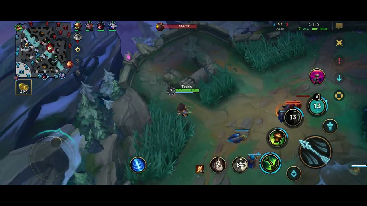 28° Dessa vez nao deu pra river. Ramus nao estava puro. #wildrift #teemo   top
