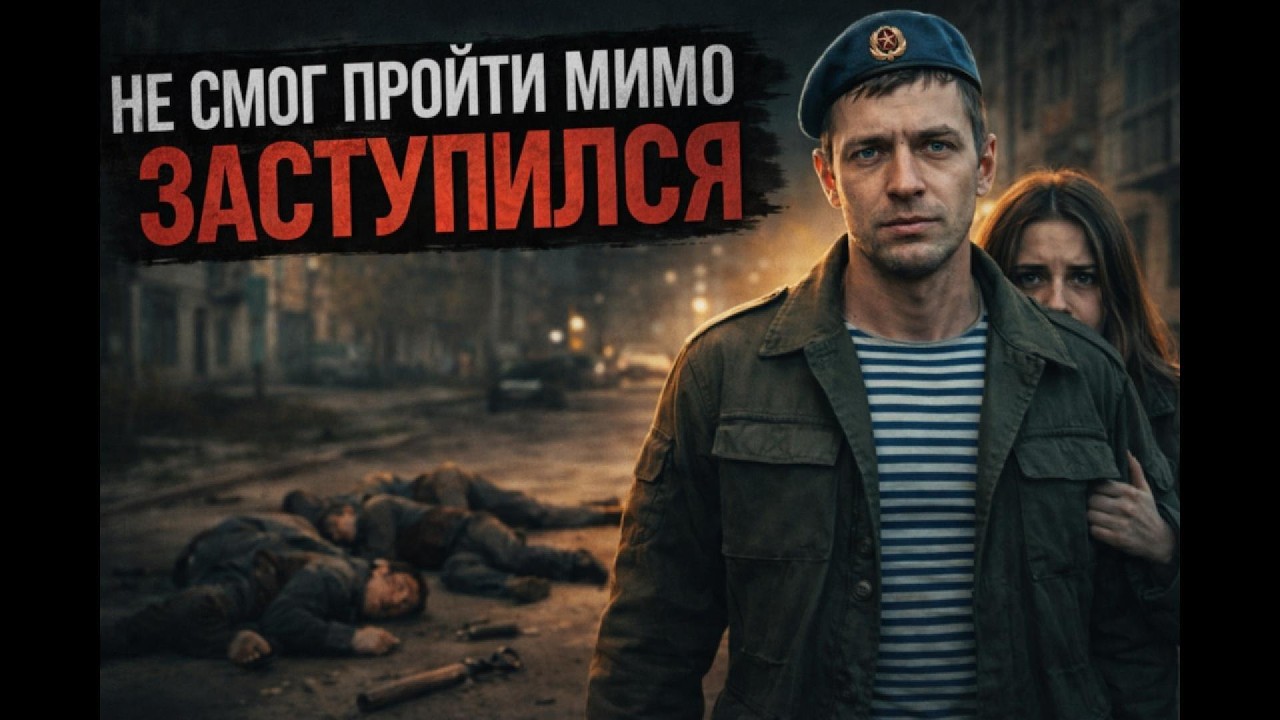 ДЕСАНТНИК ВСТАЛ ЗА ДЕВУШКУ… БАНДИТЫ ДУМАЛИ, ЧТО ОН ОДИН — И СИЛЬНО ОШИБЛИСЬ #десантник  #история