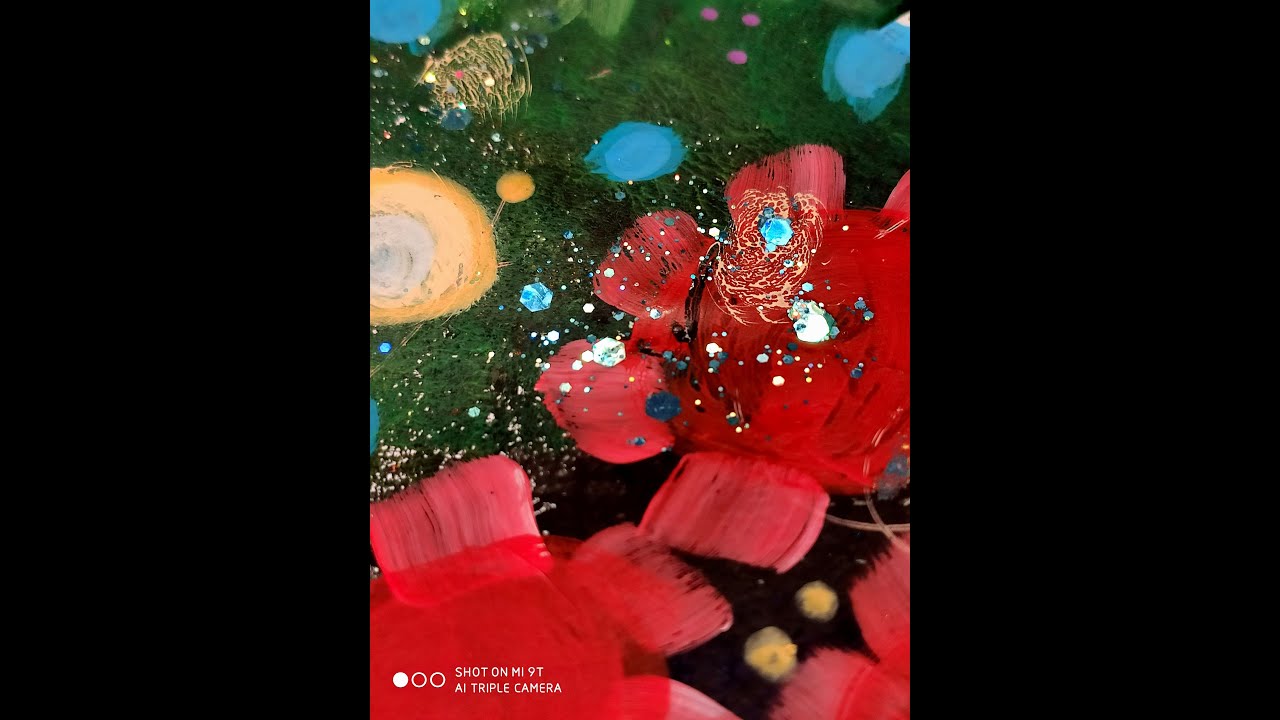 GEL PRESS N°4 : Fond Travaillé en essayant de reproduire un fond offert que j'aime beaucoup.