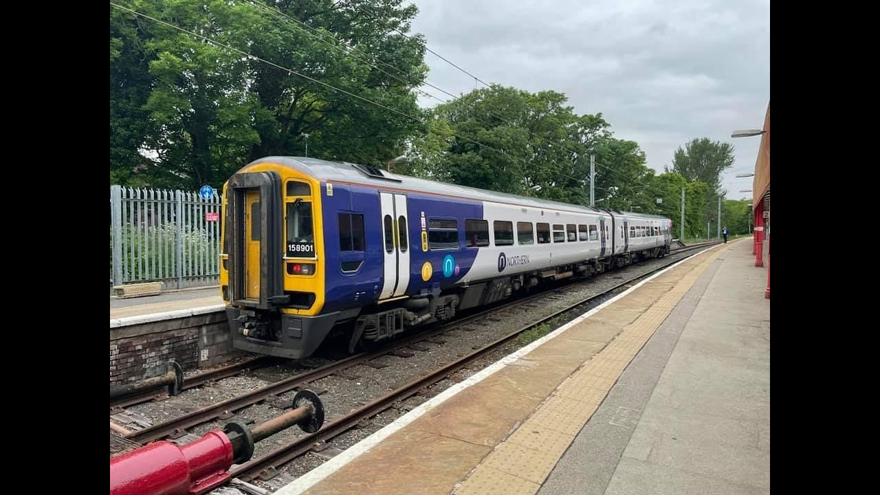 Northern 158 Trains - Lancaster to Morecambe Rail Ride