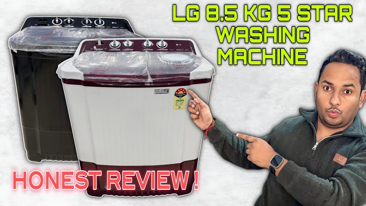 LG's New 8.5 Kg Semi Automatic Washing Machine Demo | Performance Test & Review