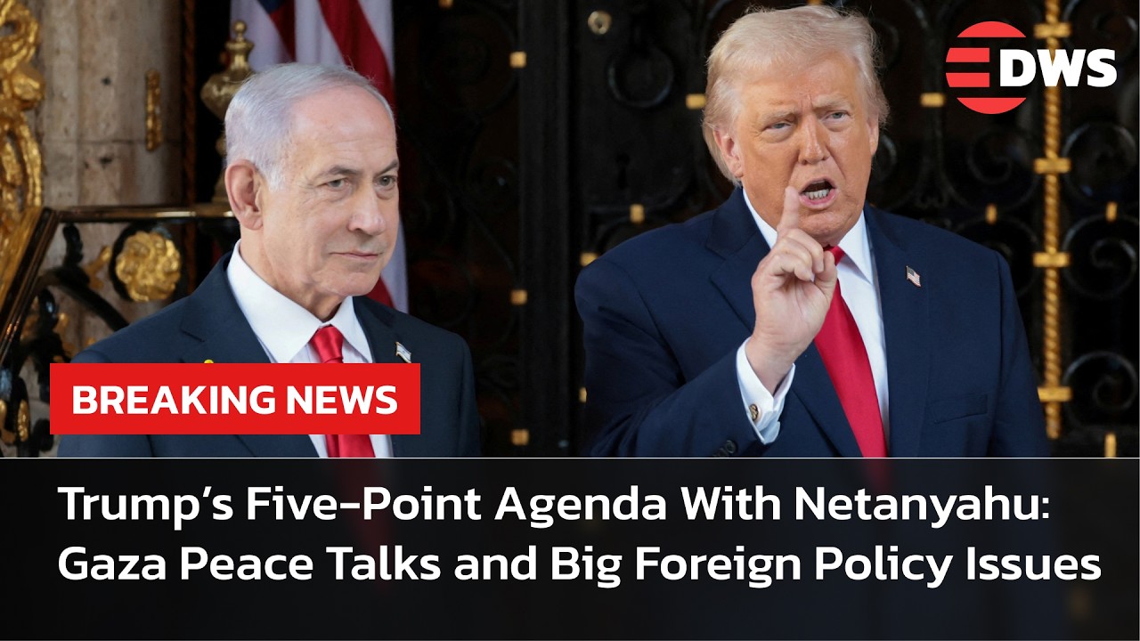 FULL WELCOME: Trump Says Gaza Is One of 5 Key Topics in Meeting With Netanyahu at Mar-a-Lago | AC1E