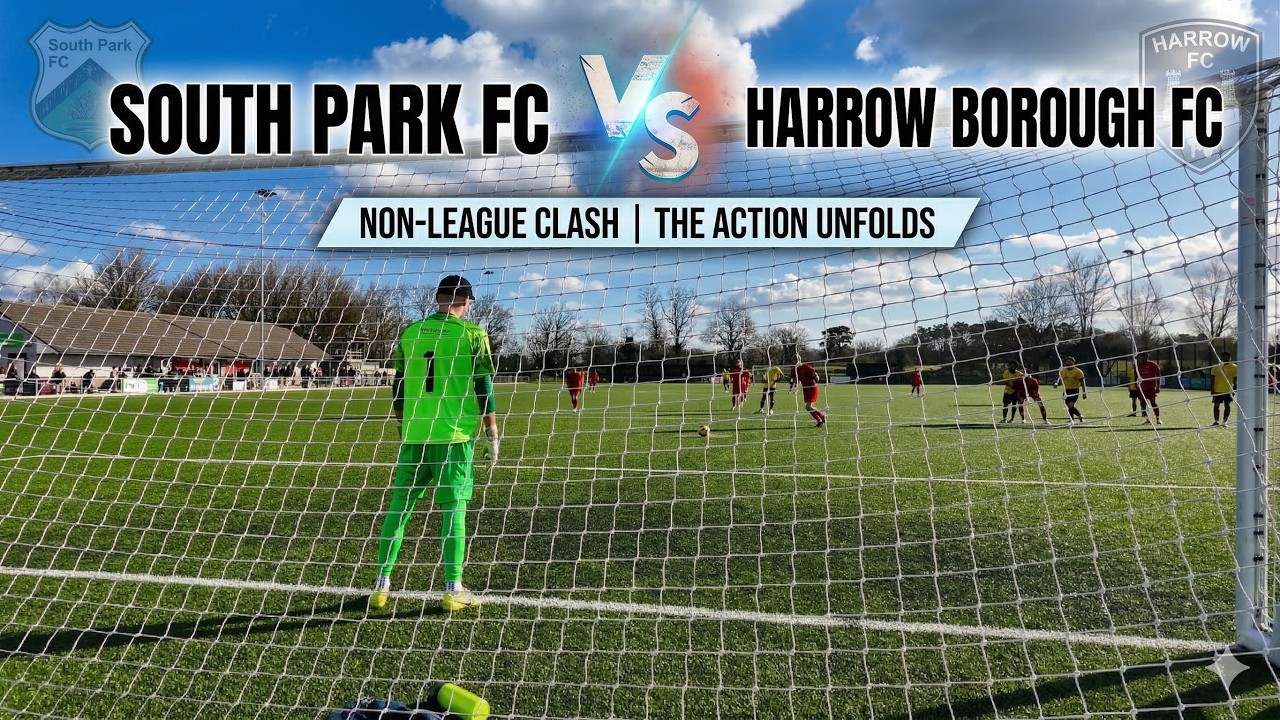 South Park Reigate vs Harrow Borough with one of the worst penalties ever