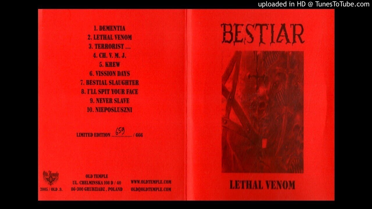 BESTIAR TRACK LETHAL VENOM