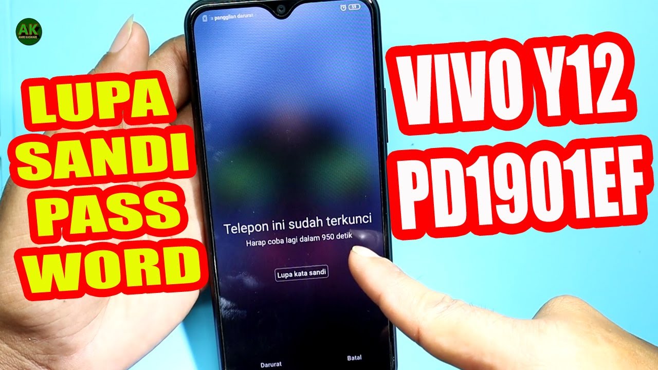 Cara Mengatasi Lupa Sandi HP Vivo Y12 Tanpa Box Via PC | Vivo Y12 Lupa Pola Via Miracle (Free)