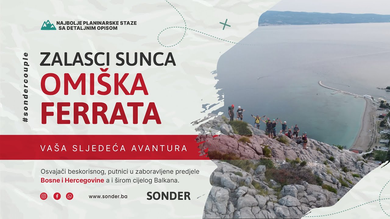 Zalazak sunca na Omiškoj Ferrati